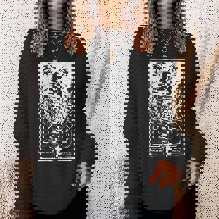 Lsd ヒステリア – レトログラインドハウスb-ムービーアート 長袖tシャツ スウェットシャツ 彼女への贈り物