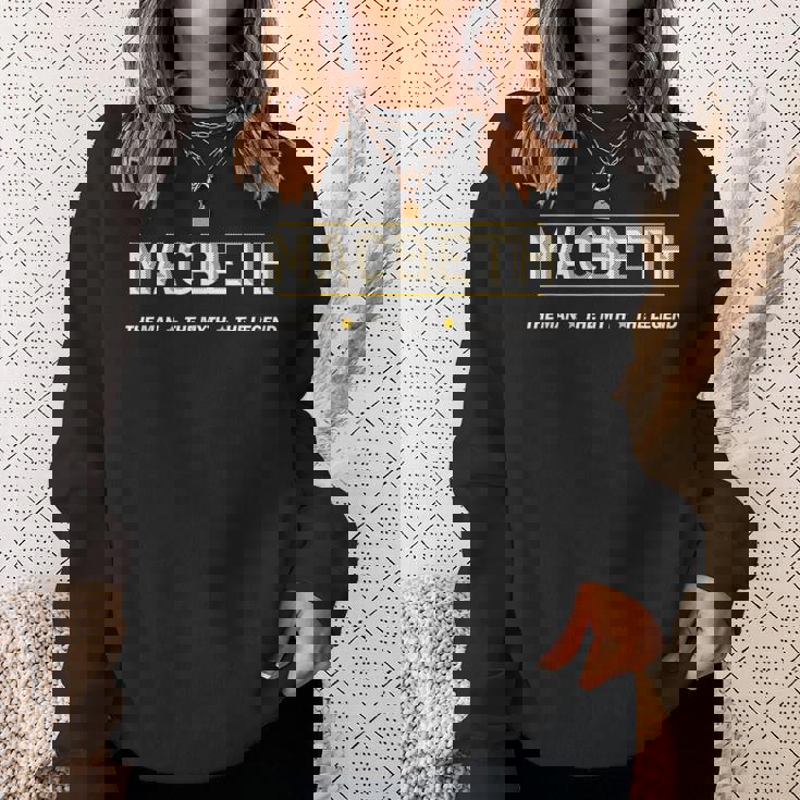 Macbeth The Man The Myth The Legend スウェットシャツ 彼女への贈り物