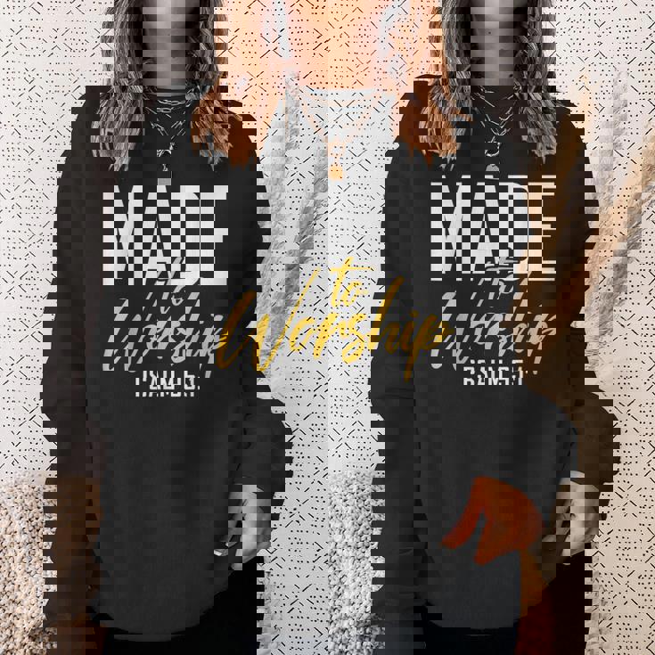 Made To Worship シャツ 礼拝用シャツ メンズ&レディース 神様 スウェットシャツ 彼女への贈り物