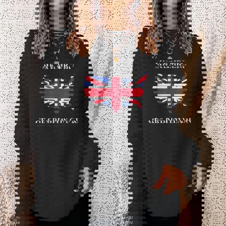 Make America Great Britain Again ドナルド・トランプ 面白いシャツ スウェットシャツ 彼女への贈り物