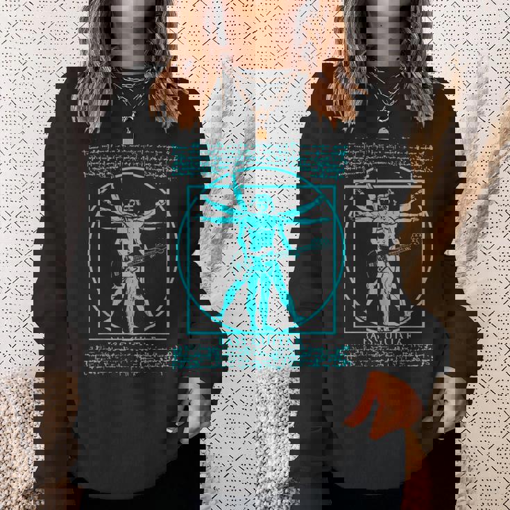 Manitruvian Guitarist ロックスター バスダヴィンチ スウェットシャツ 彼女への贈り物