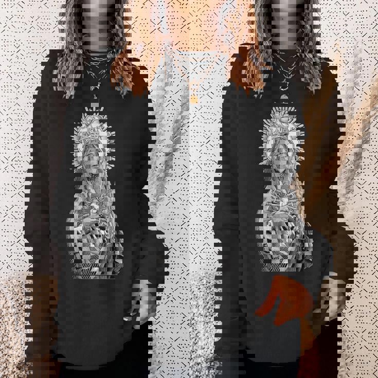 Mater Dolorosa 悲しみの聖母 聖母マリア カトリック スウェットシャツ 彼女への贈り物