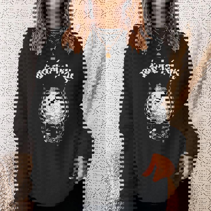 Motorhedge ヘビーメタル ハリネズミ ハリネズミ スウェットシャツ 彼女への贈り物