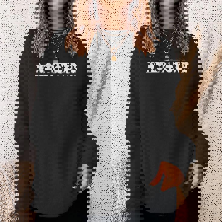 Motown ヴィンテージ風 デトロイト音楽好き スウェットシャツ 彼女への贈り物