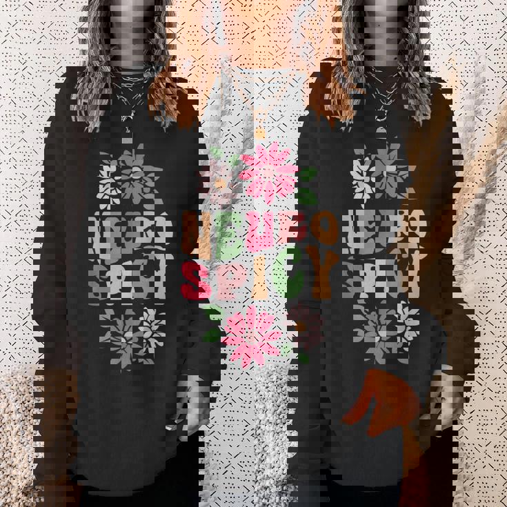 Neurospicy レトロフラワー スウェットシャツ 彼女への贈り物