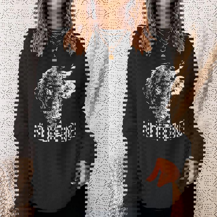 No Difference ワンライフ 違いはありません ベジタリアン 動物愛好家 ビーガン 長袖tシャツ スウェットシャツ 彼女への贈り物