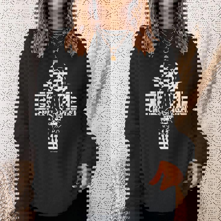 Nog-T-0004-悪魔-黒 スウェットシャツ 彼女への贈り物