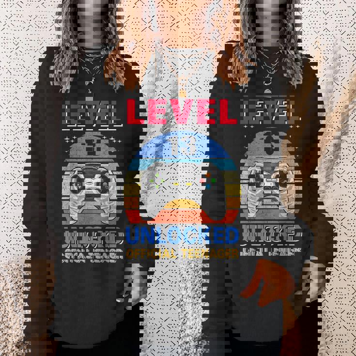 Official Nager 13Th Birthday Level 13 Unlocked スウェットシャツ 彼女への贈り物