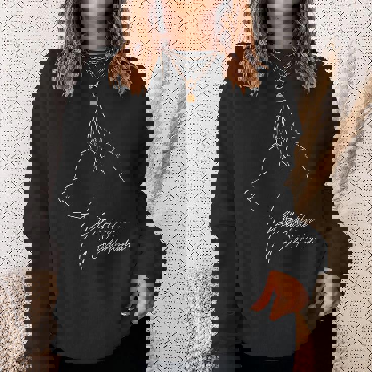 Old Germanhepherd Dog Profile ドッグブリードドッグ スウェットシャツ 彼女への贈り物