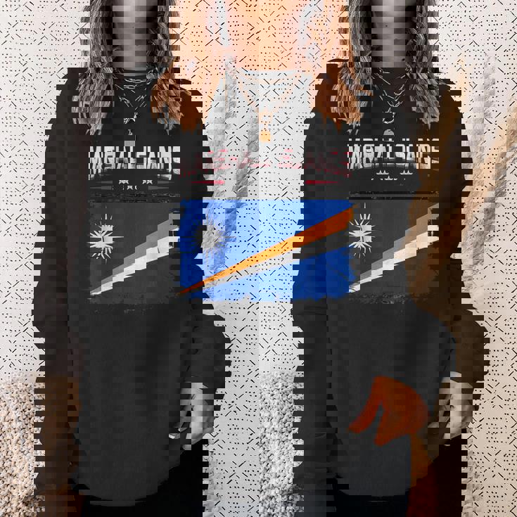 Patriotic Vintage Marshallese Flag Marshall Islands Sweatshirt Unisex Gifts for Her