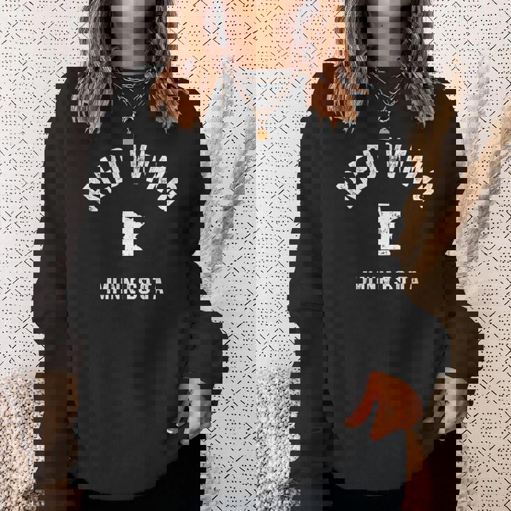 Red Wing ミネソタ Mn ヴィンテージ 70年代 アスレチック スポーツデザイン 長袖tシャツ スウェットシャツ 彼女への贈り物