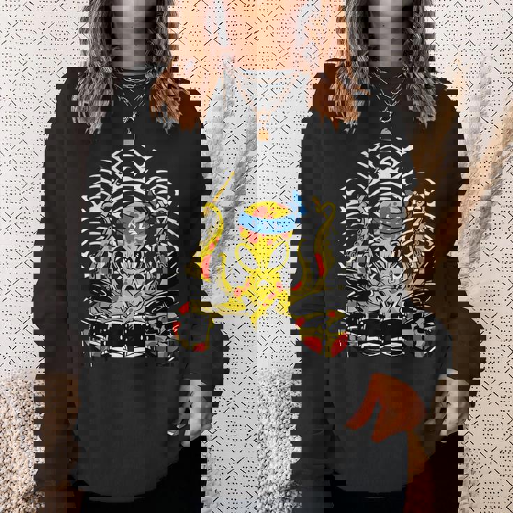 Retro Drumsticks Drummer Drums Hand スウェットシャツ 彼女への贈り物