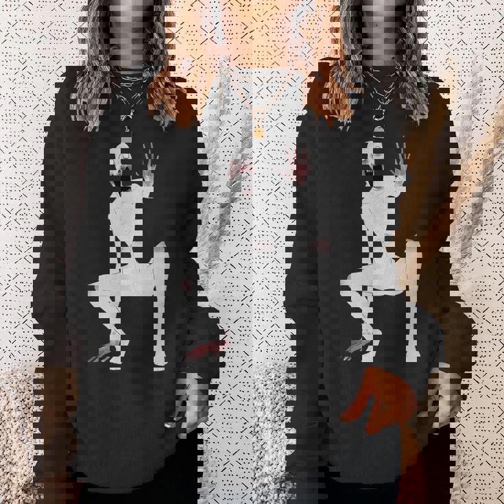 Scp 096 シャイガイ封じ込め違反怖い スウェットシャツ 彼女への贈り物