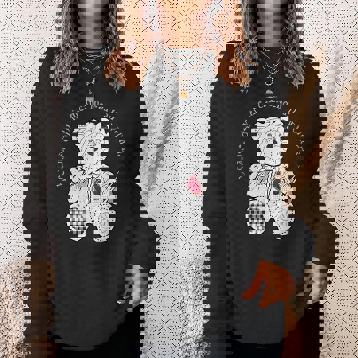 Scp-2295 The Bear With A Heart Of Patchworkcp スウェットシャツ 彼女への贈り物