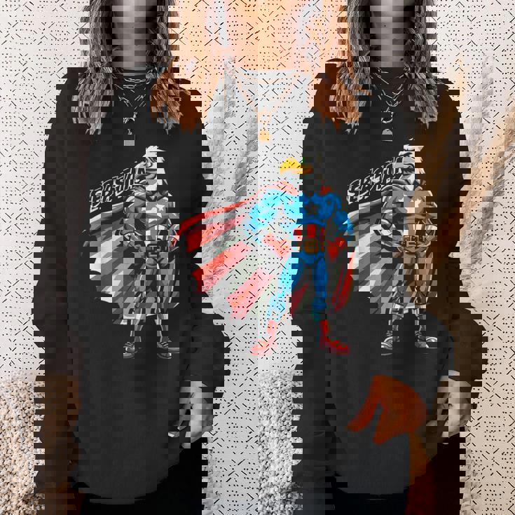 Sebastian Usa イーグル スーパーヒーロー 男の子用 名前 セバスチャン スウェットシャツ 彼女への贈り物