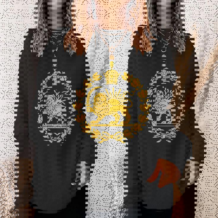 Shir O Khorshid Iran Pahlavi ライオンと太陽 スウェットシャツ 彼女への贈り物
