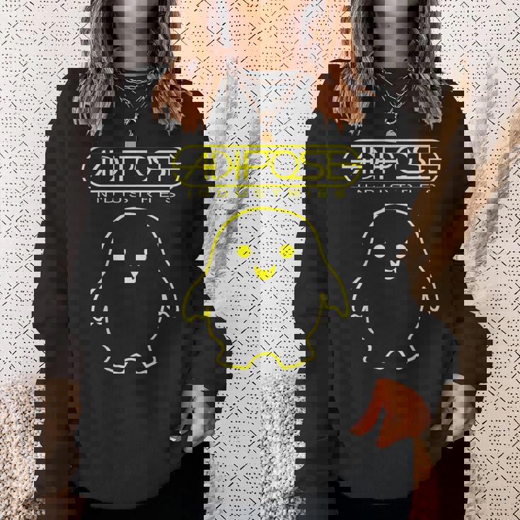 Spacetime-Tour Adipose アイコニックなscifiアドベンチャーファン スウェットシャツ 彼女への贈り物