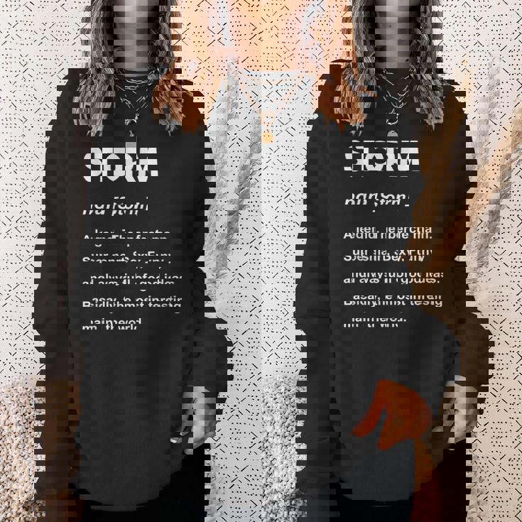 Storm ネームシャツ スウェットシャツ 彼女への贈り物