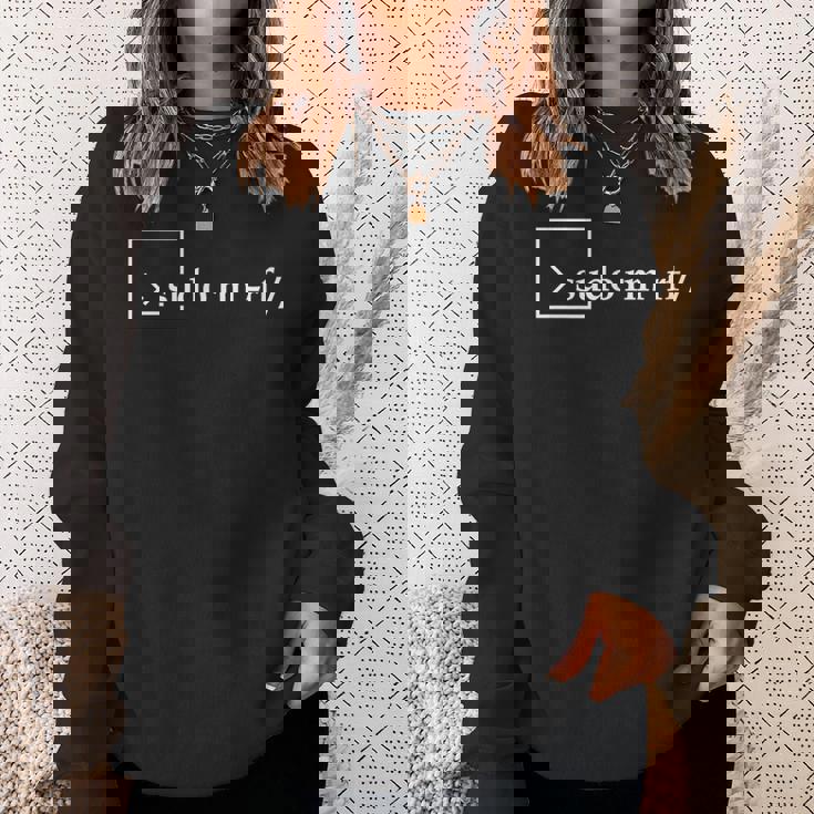 Sudo Rm Rf Linuxコマンド 面白い スウェットシャツ 彼女への贈り物