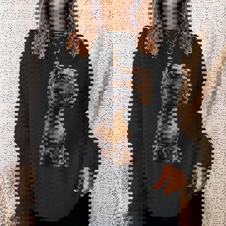 T-レックス ティラノサウルス・レックス 恐竜 恐竜大好き ディノ スウェットシャツ 彼女への贈り物