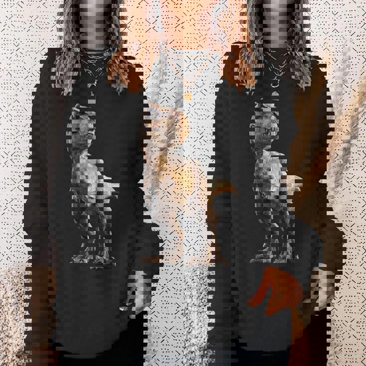 T-レックス ティラノサウルス・レックス 恐竜 恐竜大好き ディノ スウェットシャツ 彼女への贈り物