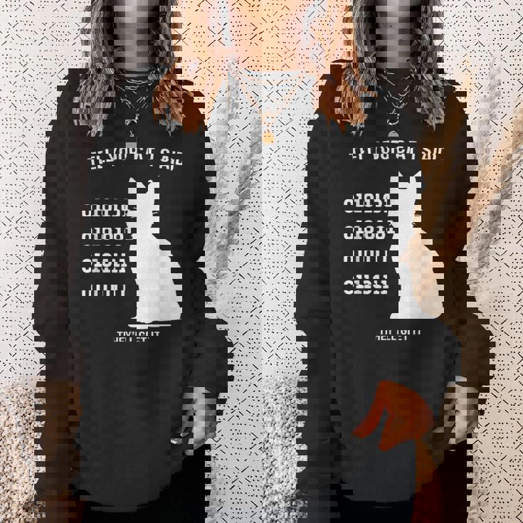 Tell Your Cat I Said Binary Meme Geek Nerd Humor Sweatshirt Unisex Gifts for Her