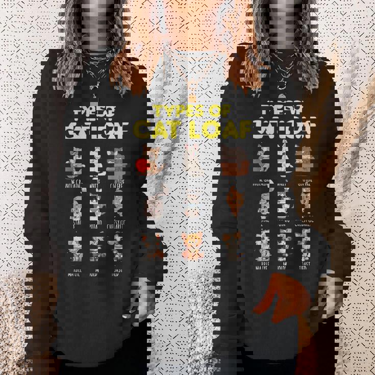 Types Of Cat Loaf Cute Kitten Kawaii Cats Cat Lover スウェットシャツ 彼女への贈り物