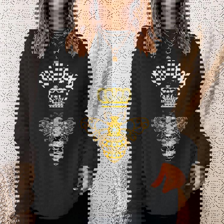 Vivian 名前ivian 誕生日 ギフト 女王 王冠 蜂 ヴィヴィアン スウェットシャツ 彼女への贈り物