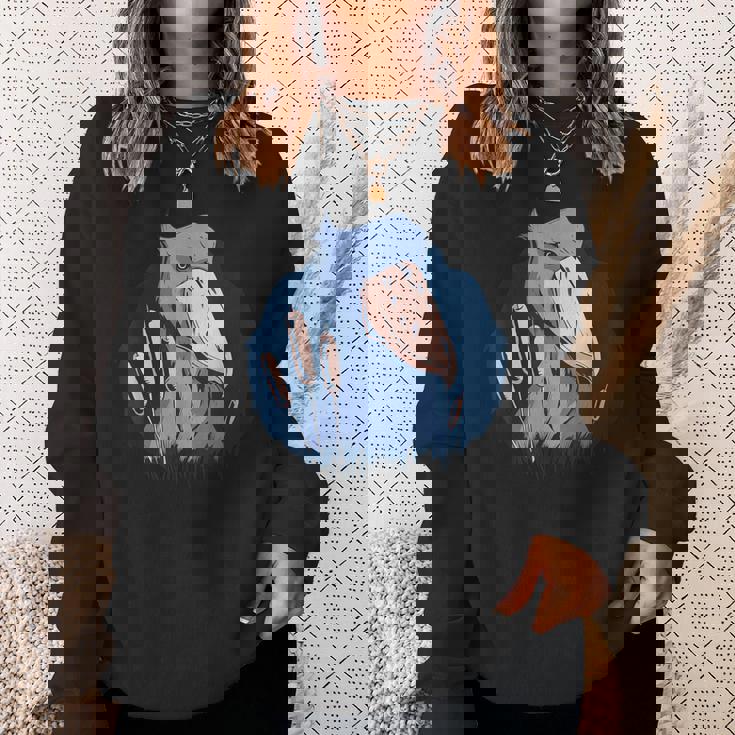 Vxl ハシビロコウ 鳥類 鳥類学者 ホエールビル 動物 スウェットシャツ 彼女への贈り物