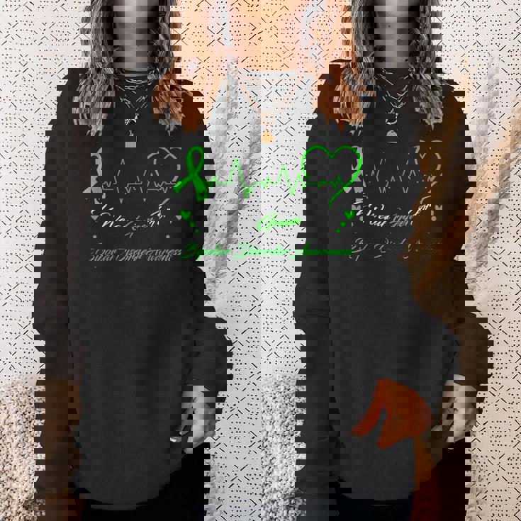 I Wear Green For Bipolar Disprder Awareness スウェットシャツ 彼女への贈り物
