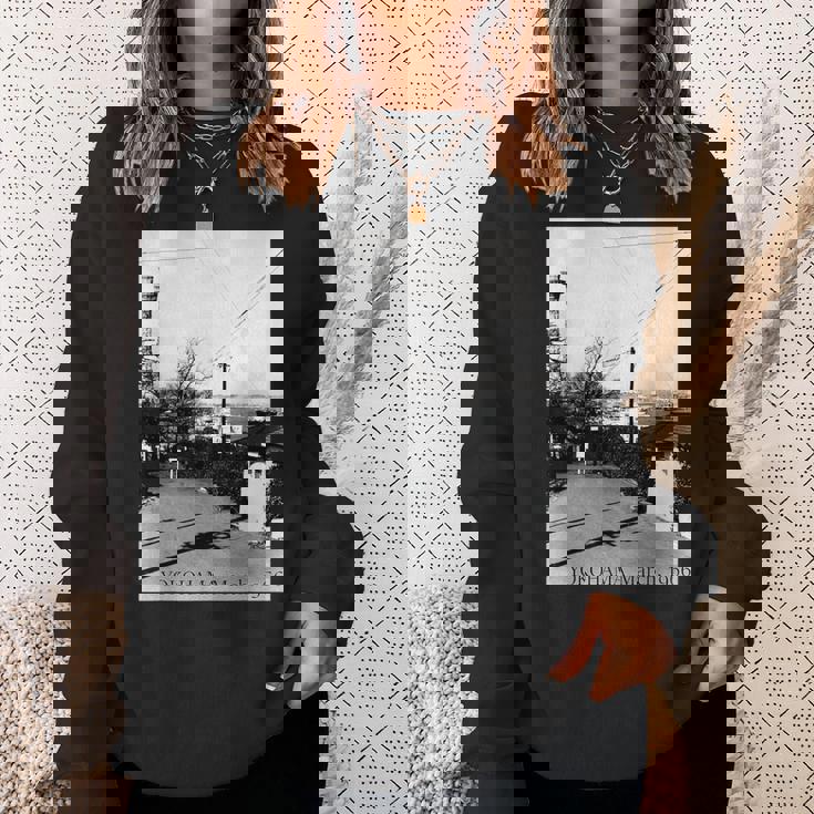 Yokohama Yamashita Pier 1966年3月 モノクローム写真 スウェットシャツ 彼女への贈り物