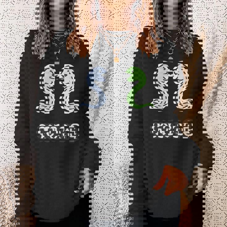 You & 巳《蛇》へび 巳年【どうぶつフレンズ】干支 十二支 2025 ゆるくて かわいい 動物 面白い スウェットシャツ 彼女への贈り物