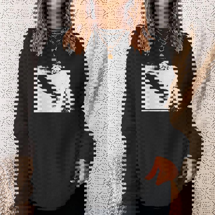 Zeppelin Explosion グラフィックtシャツ スウェットシャツ 彼女への贈り物