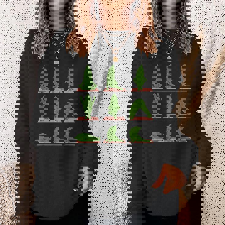 Zucchini Doing Yoga Vegan Kawaii Zen Sweatshirt Unisex Gifts for Her Zucchini Doing Yoga Vegan Kawaii Zen Sweatshirt Unisex Gifts for Her