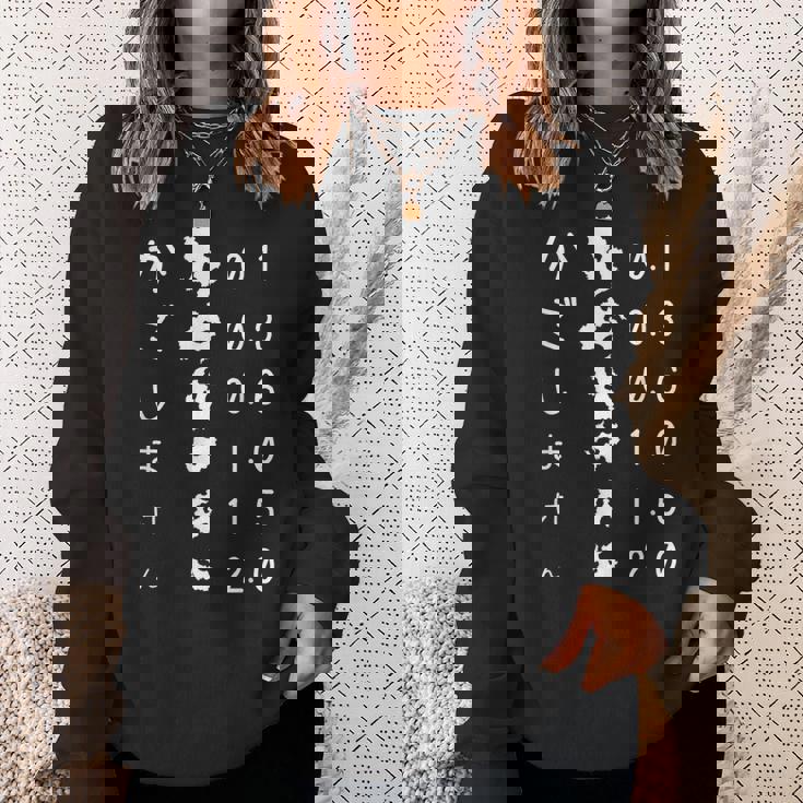 【かごしまけん】視力検査 鹿児島 都道府県 シルエット おもしろ 面白い ネタ 九州 地図 鹿児島弁 変わった 変な スウェットシャツ 彼女への贈り物