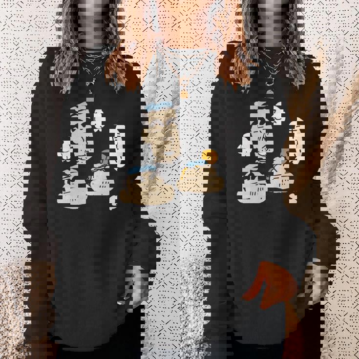 【まんが】クレヨンしんちゃん 仲良くお風呂 長袖tシャツ スウェットシャツ 彼女への贈り物