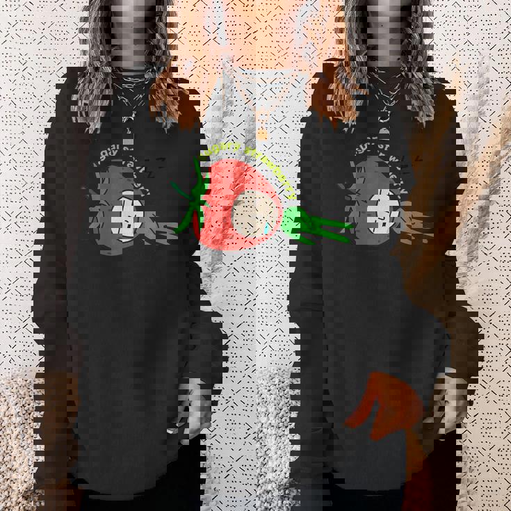 いちごグッズ イチゴイラスト いちご 果物 苺 おもしろ スウェットシャツ 彼女への贈り物