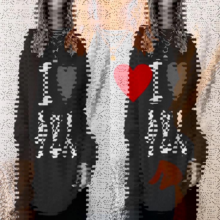 うどん好き 日本の食通 ラブうどん すきまみ スウェットシャツ 彼女への贈り物