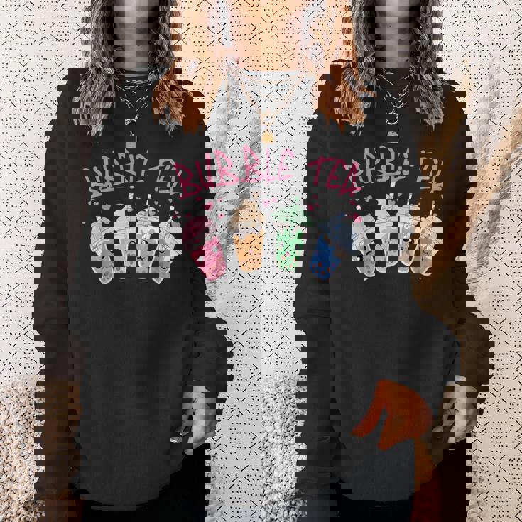 かわいいシャボン玉 ティーカップ 愛らしい集合 シャボン玉 スウェットシャツ 彼女への贈り物