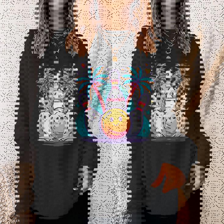 かわいいボウリングアート I キッズボウリング スウェットシャツ 彼女への贈り物