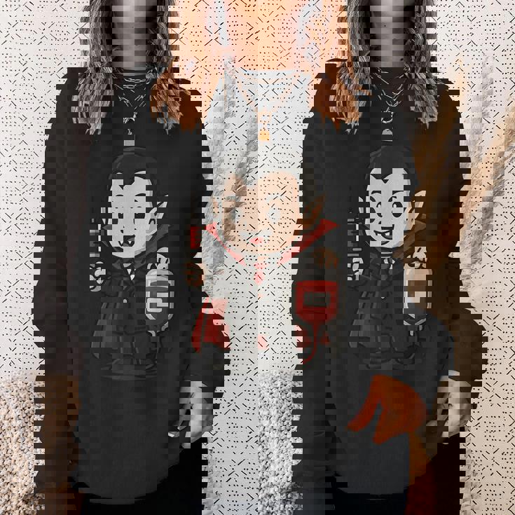 かわいい吸血鬼 Phlebotomy ジョーク 血液描画 看護師 静脈内科医 スウェットシャツ 彼女への贈り物