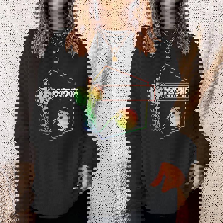 けん玉グッズ ウォーターカラーデザイン スウェットシャツ 彼女への贈り物