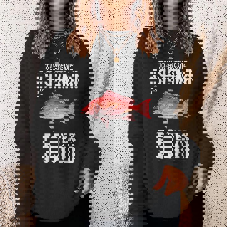 メンズ この金目鯛漁師は50歳50歳の誕生日です スウェットシャツ 彼女への贈り物