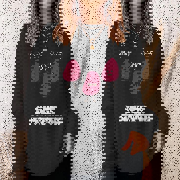 さつまいもを称賛する面白いさつまいもギャング スウェットシャツ 彼女への贈り物