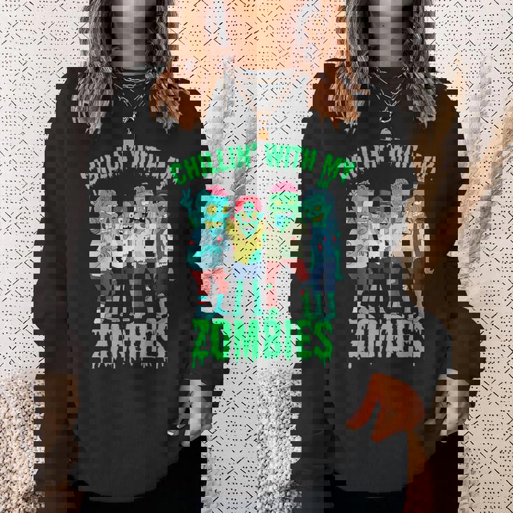 まったりもゾンビハロウィーン少年キッズギフトゾンビ スウェットシャツ 彼女への贈り物