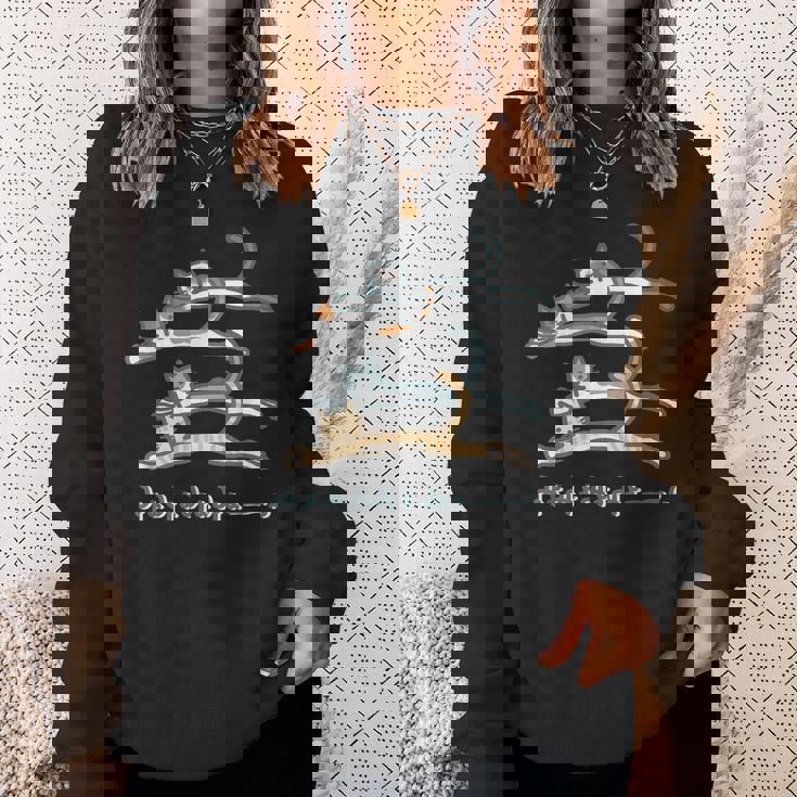 みょみょみょみょーん 猫 ネコ 茶トラ ハチワレ 三毛 シャム シュール おもしろ 可愛い メンズ レディース キッズ スウェットシャツ 彼女への贈り物