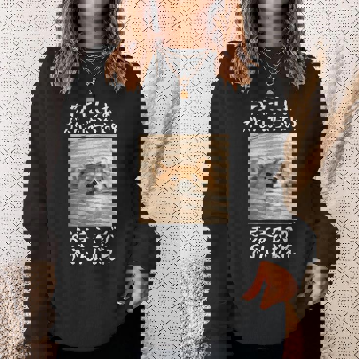 わたしはがんばらないおまえががんばれ 柴犬 文字入り おもしろ 筆文字 面白い 服 面白い スウェットシャツ 彼女への贈り物