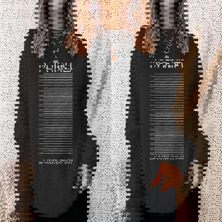 アイロンをかけたバンドシャツ 音楽ファンのポストパンク ニューウェーブ 面白い スウェットシャツ 彼女への贈り物