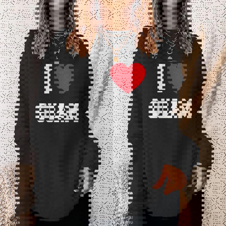 アイ・ラブ・グアム スウェットシャツ 彼女への贈り物