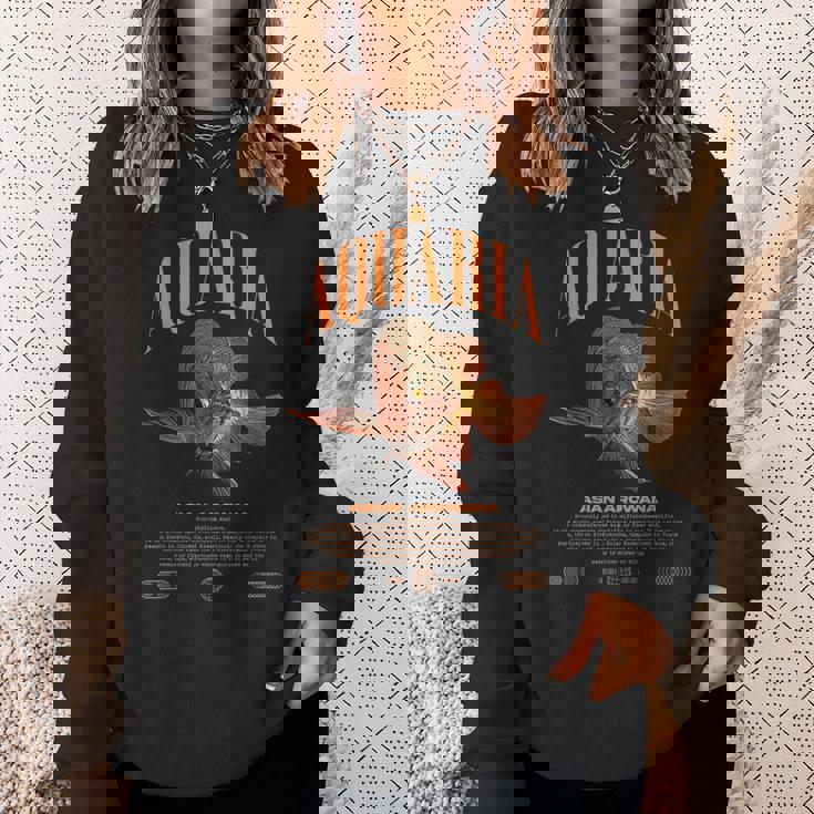 アジアン アロワナ モンスター フィッシュ キーパー モダン ストリートウェア スウェットシャツ 彼女への贈り物